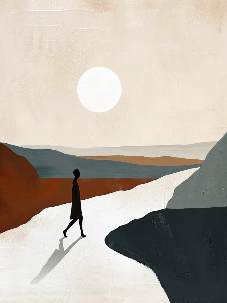 Man Walks Across The Desert, Minimalism
