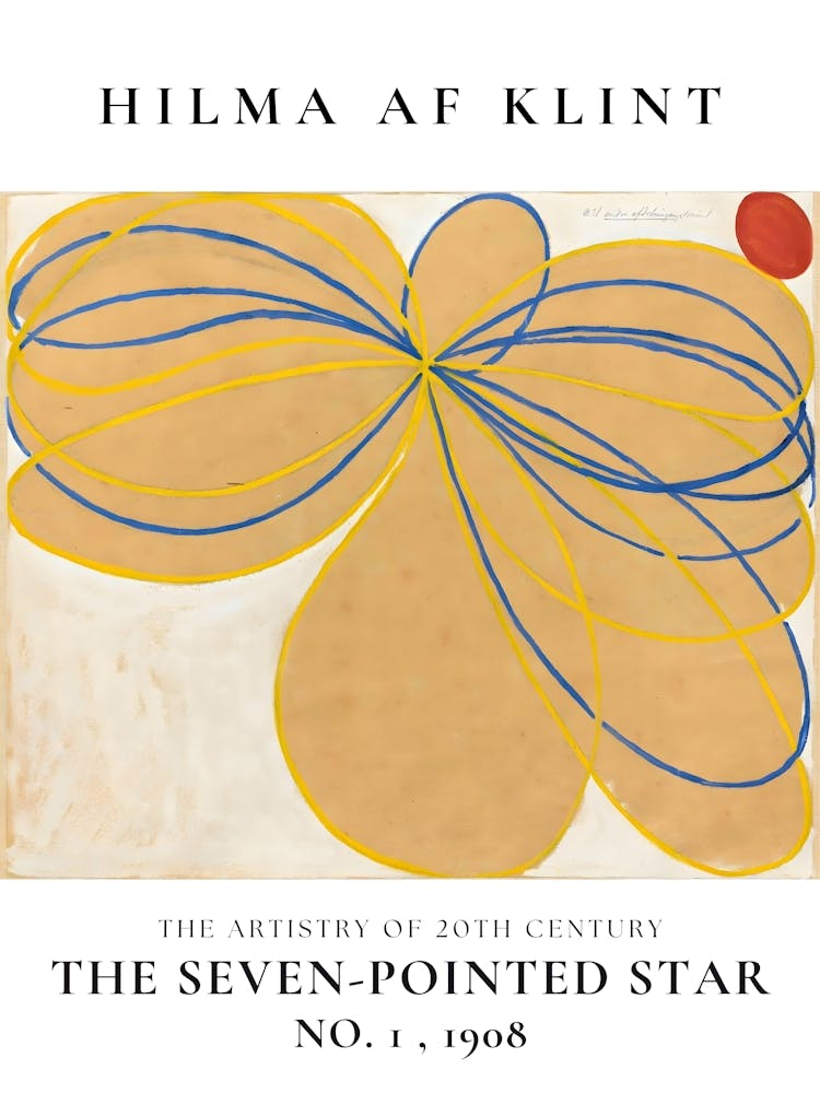 Hilma Af Klint Seven Pointed Star