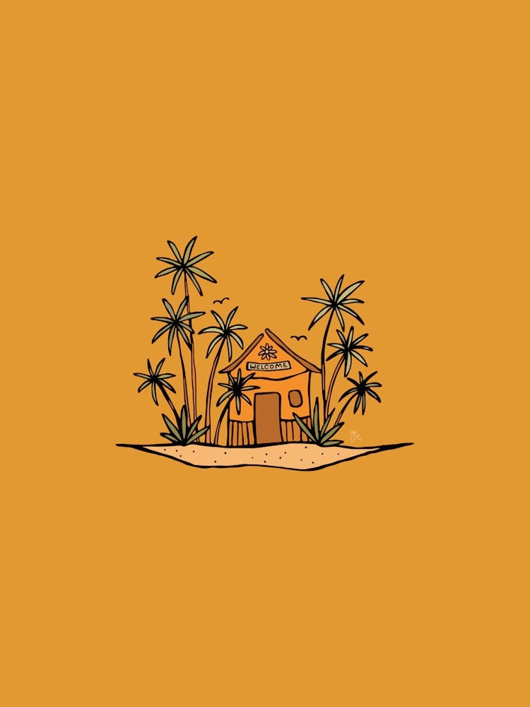 Home Sweet Home Gelb - Tropicool Studio
