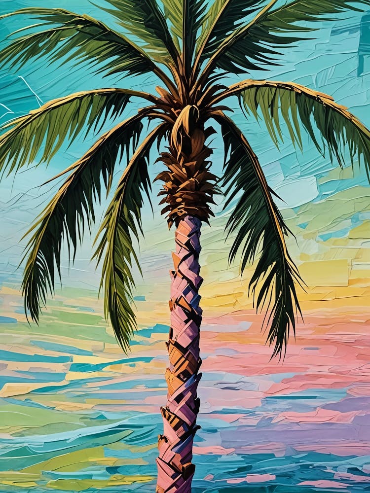 Sunset Palm Tree no5