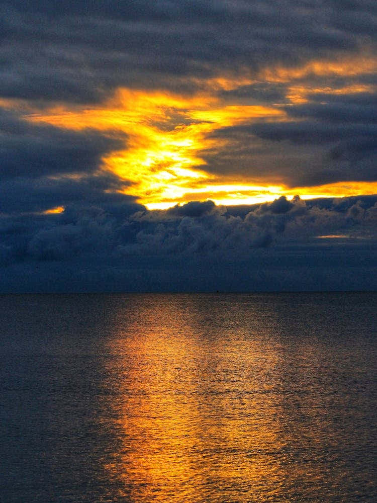 Sunset Over The Ocean 1