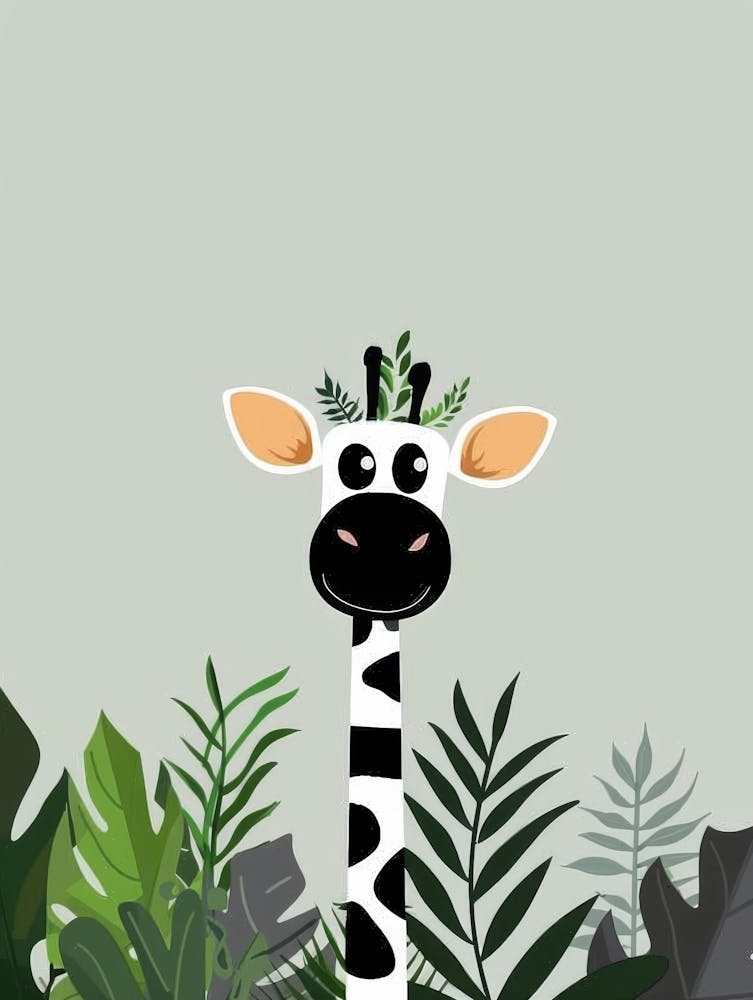 Giraffe In The Jungle 13