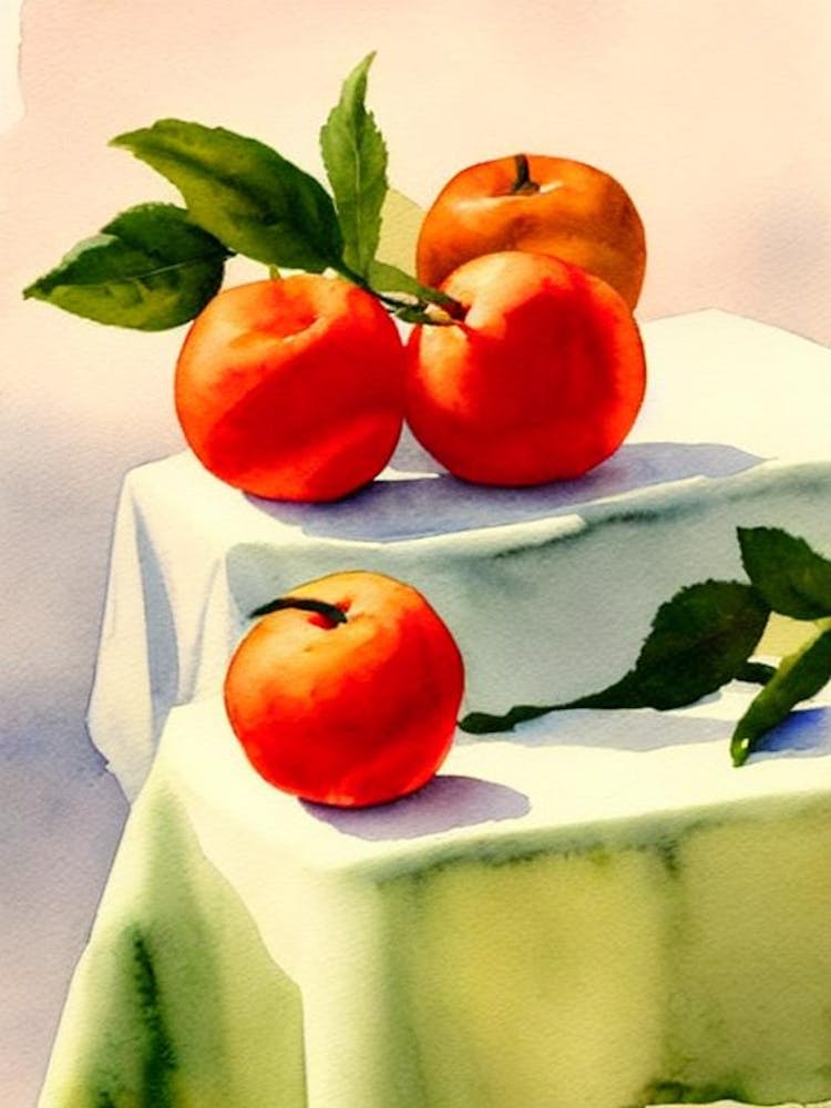 Jujube Italian Watercolour fruit