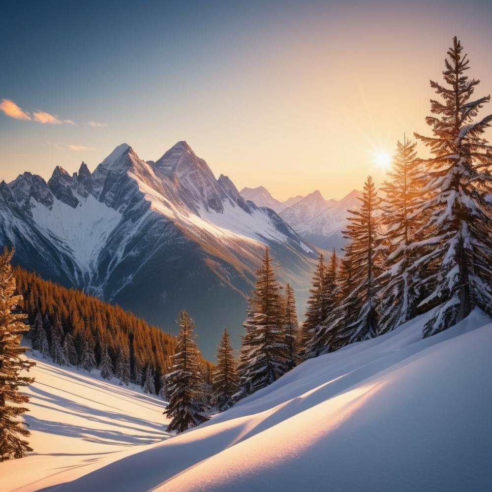 Sunrise In The Mountains 2