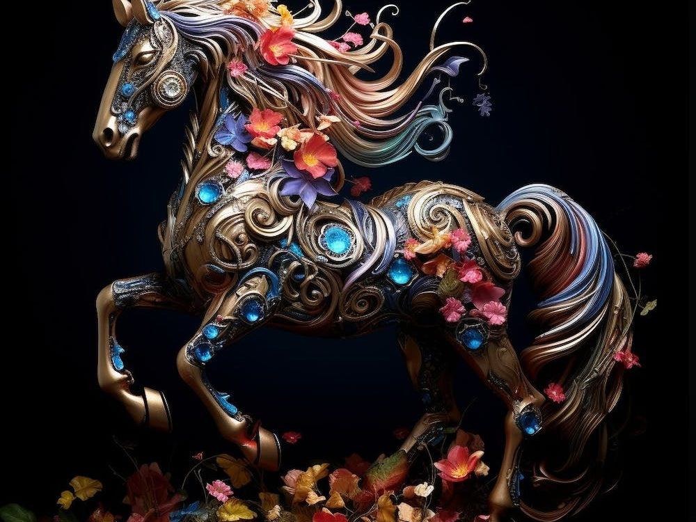 'Floral Horse'