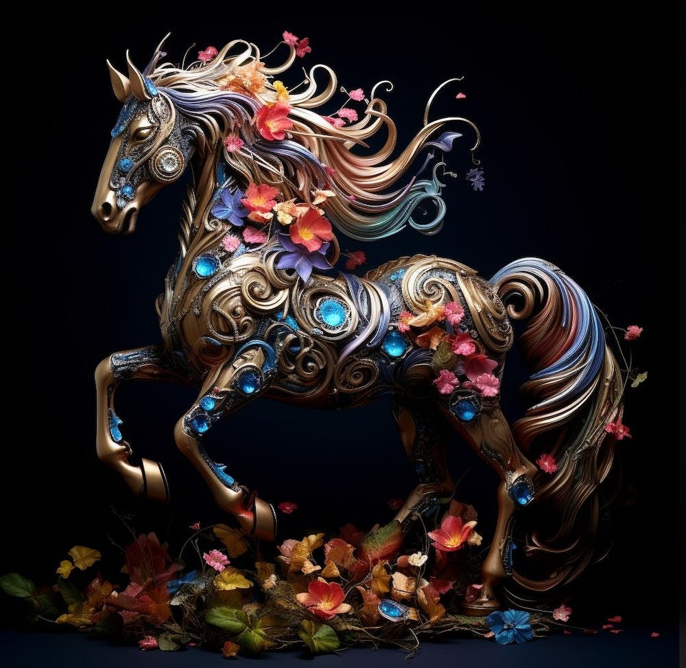 'Floral Horse'