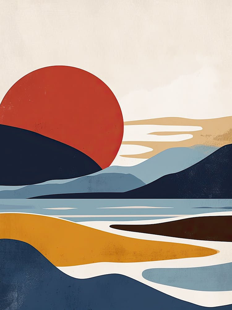 Sunset In The Norway Mountains