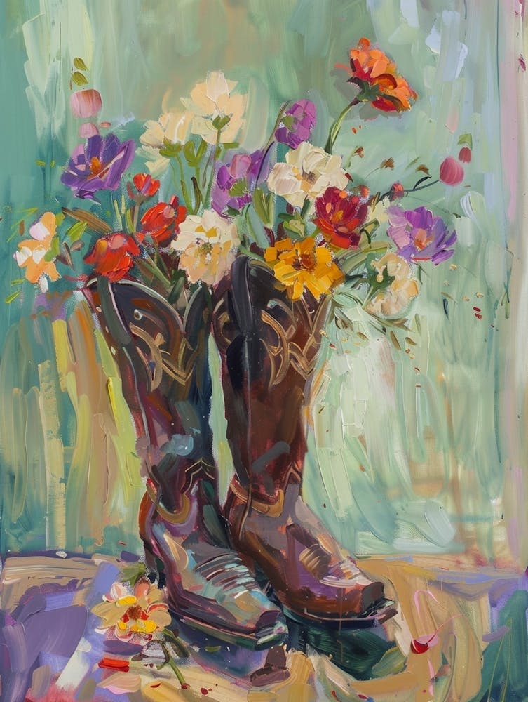 Cowboy Boots And Wildflowers 8
