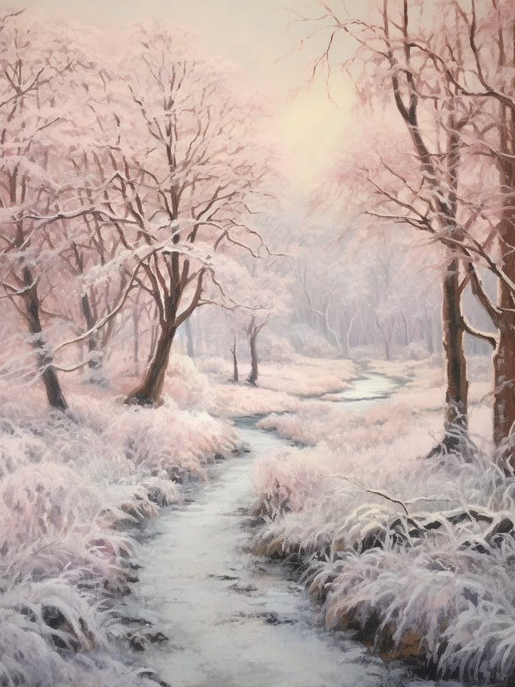 Dreamy Winter Painting Exmoor National Park England 2