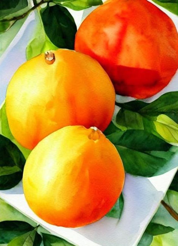 Pomelo Italian Watercolour fruit