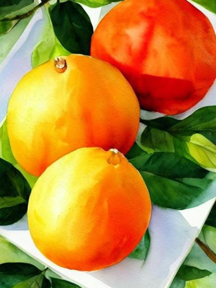 Pomelo Italian Watercolour fruit