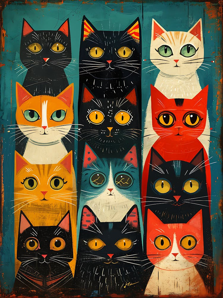 Cats In A Row 1