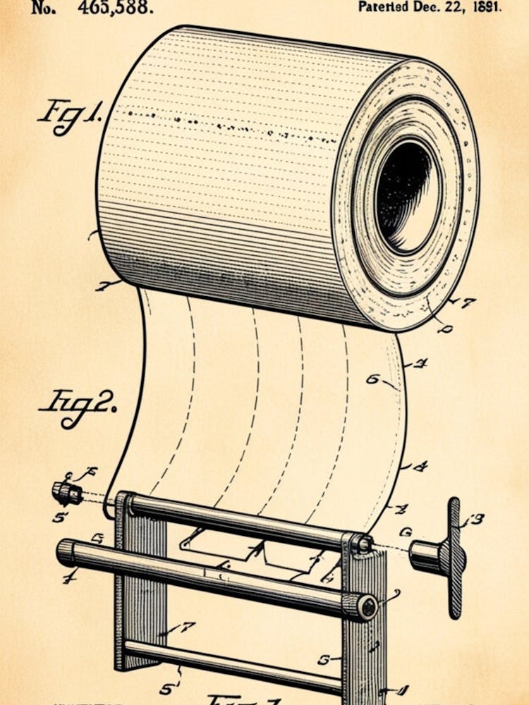Rolle Toilettenpapier