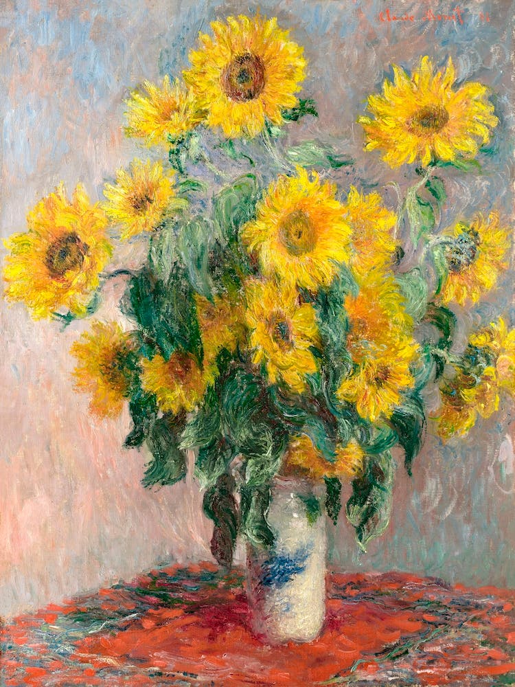 Bouquet Of Sunflowers (1881), Claude Monet