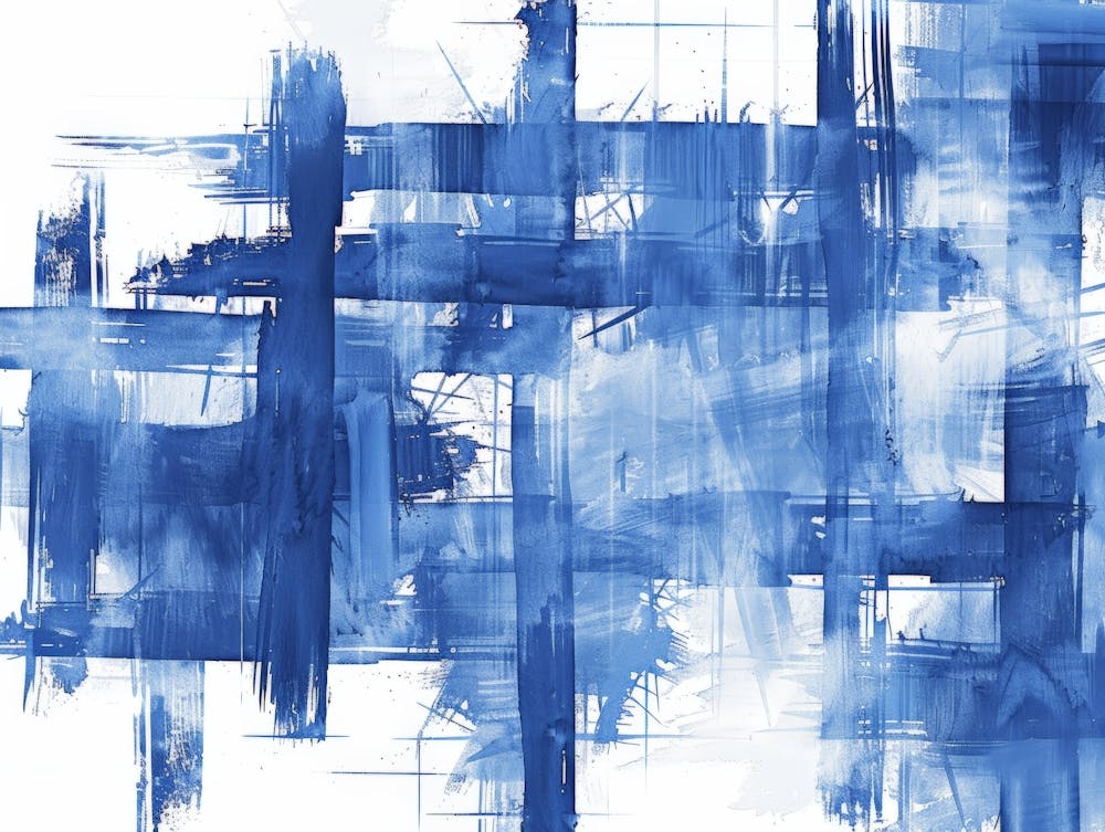 Abstract Blue Painting 22