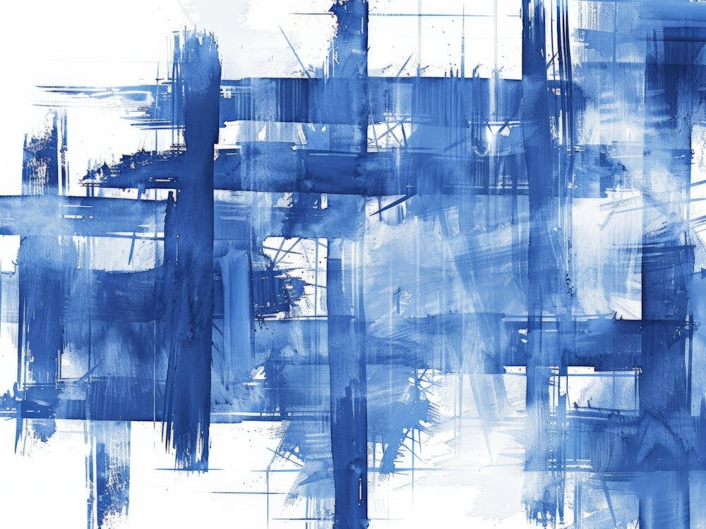 Abstract Blue Painting 22