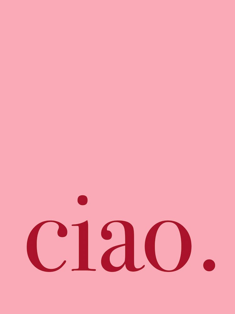 Ciao Pink Red