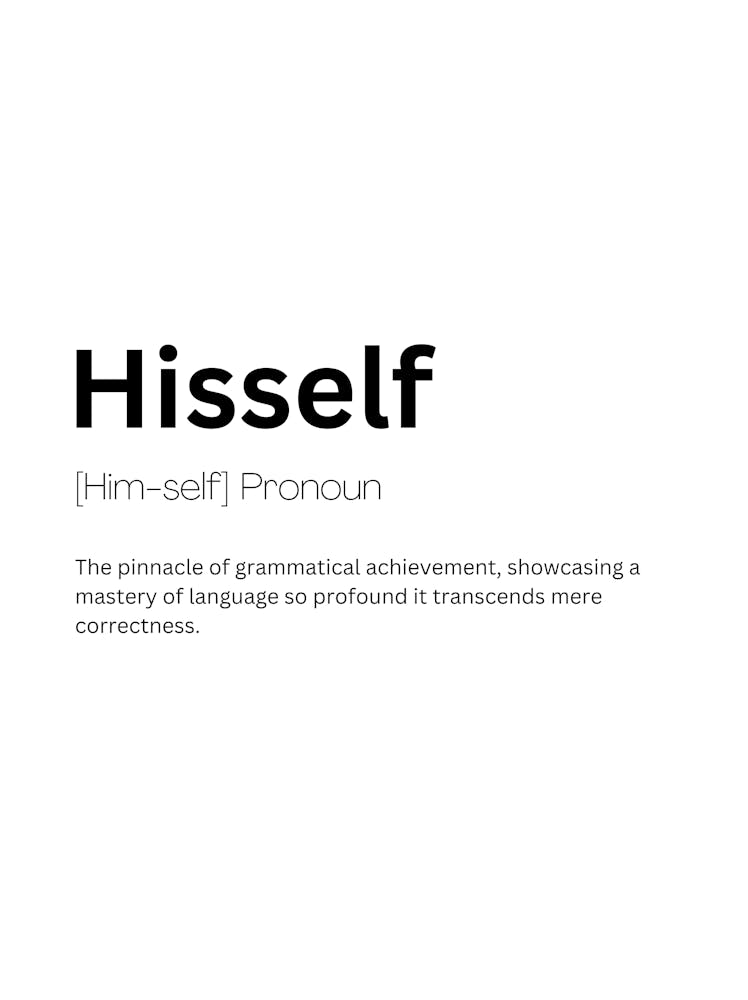 Hisself Definition Bedeutung