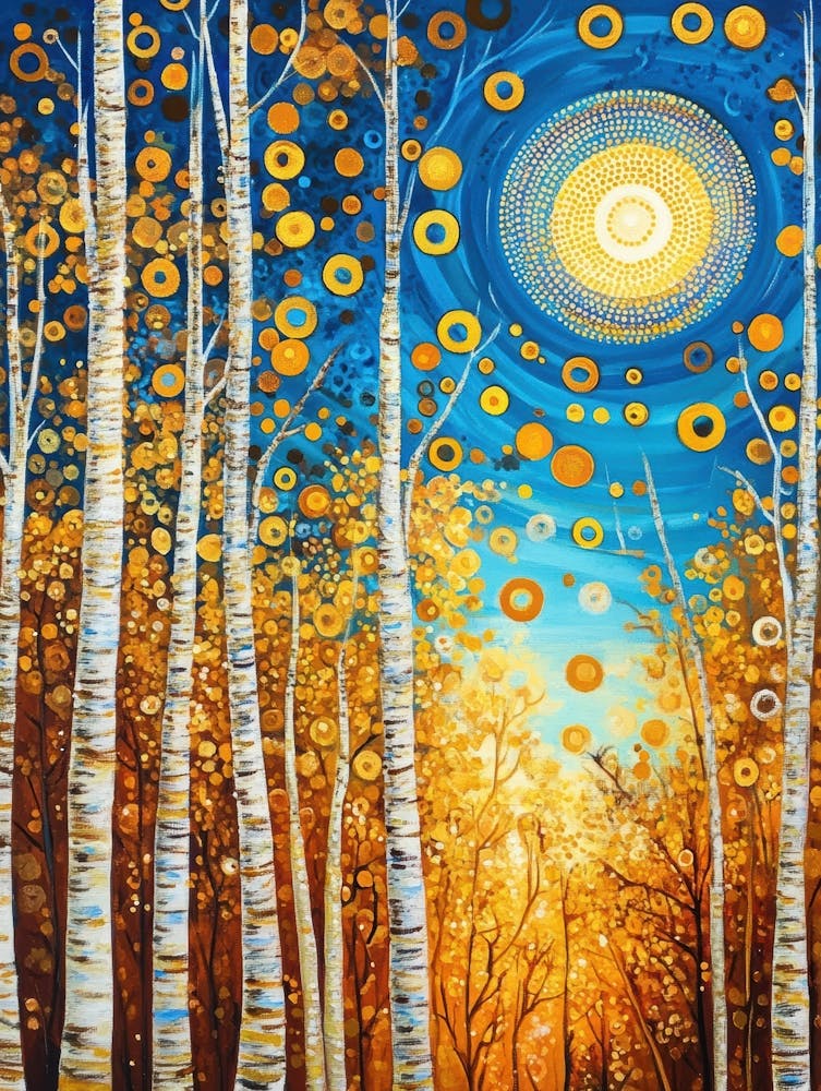 Golden Birch Trees