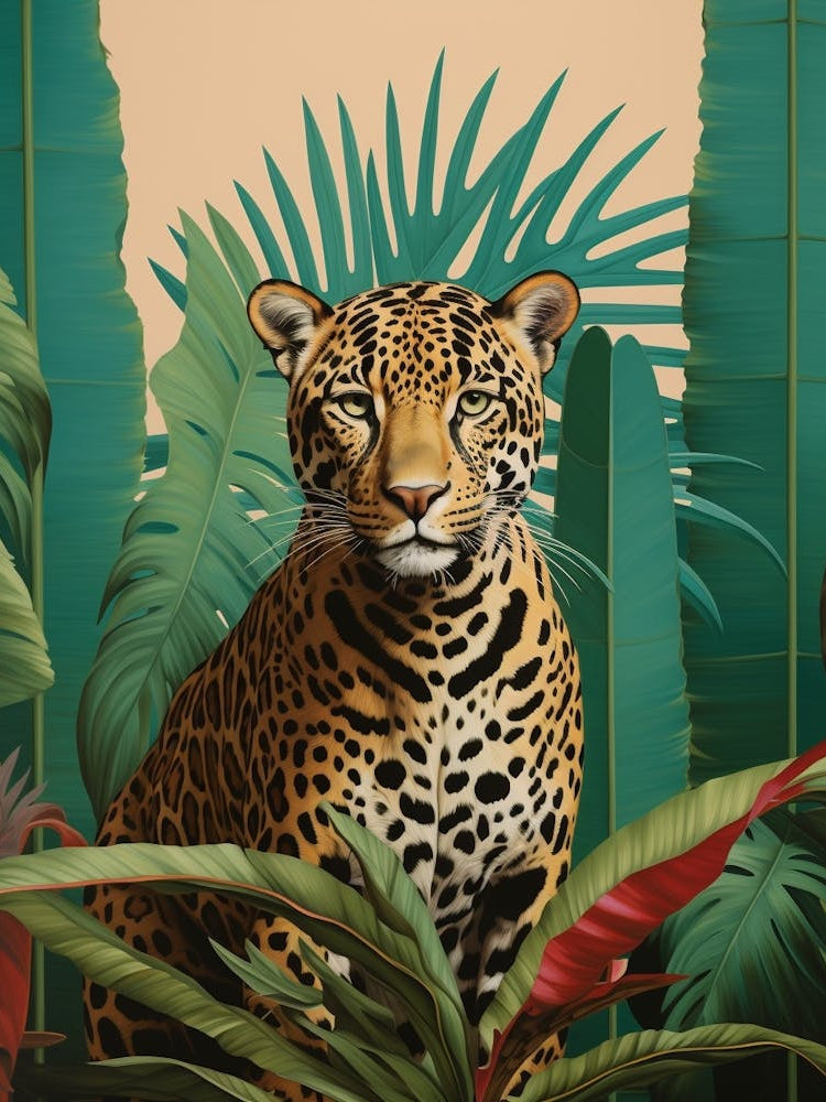 Leopard 9 Tropical Animal Portrait