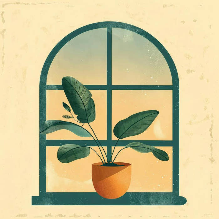 Fenster mit einer Topfpflanze 1 Art Print by Moving Clouds Art – Fy!