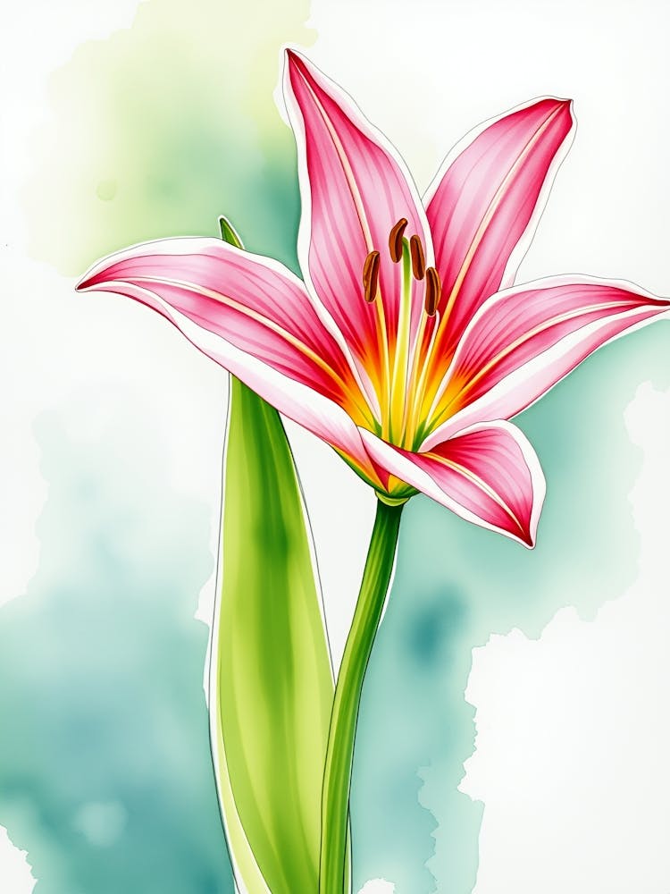 Aquarell-Lilie 1