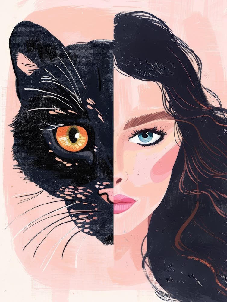 Cat And Woman 3