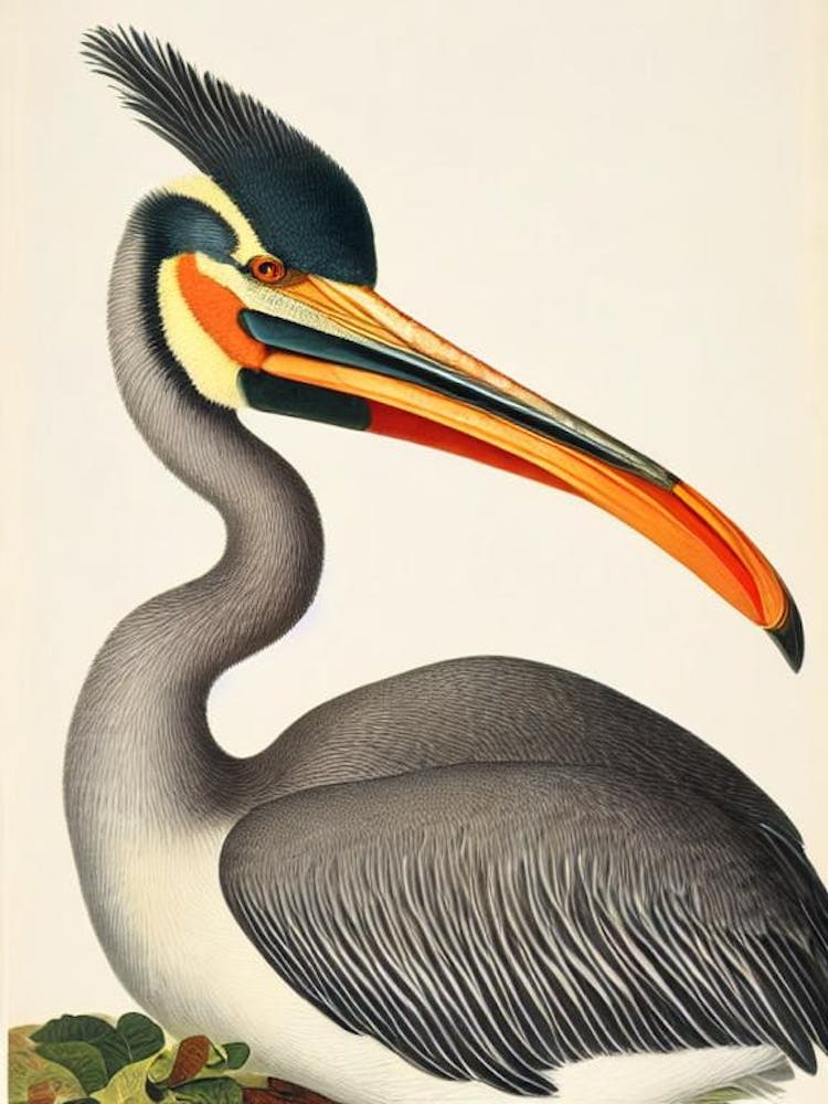 Pelican James Audubon Vintage Style Bird