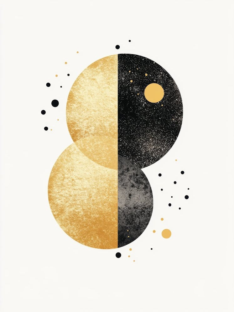 Gold And Black Canvas Print 76