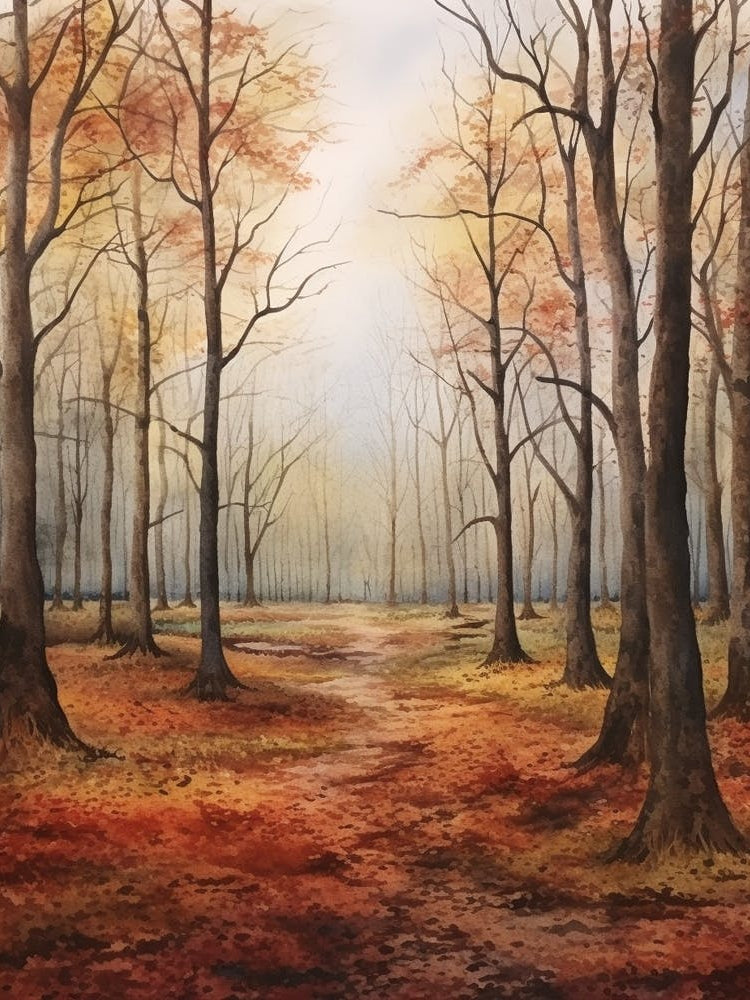 Autumn Forest Landscape The Sherwood Forest England