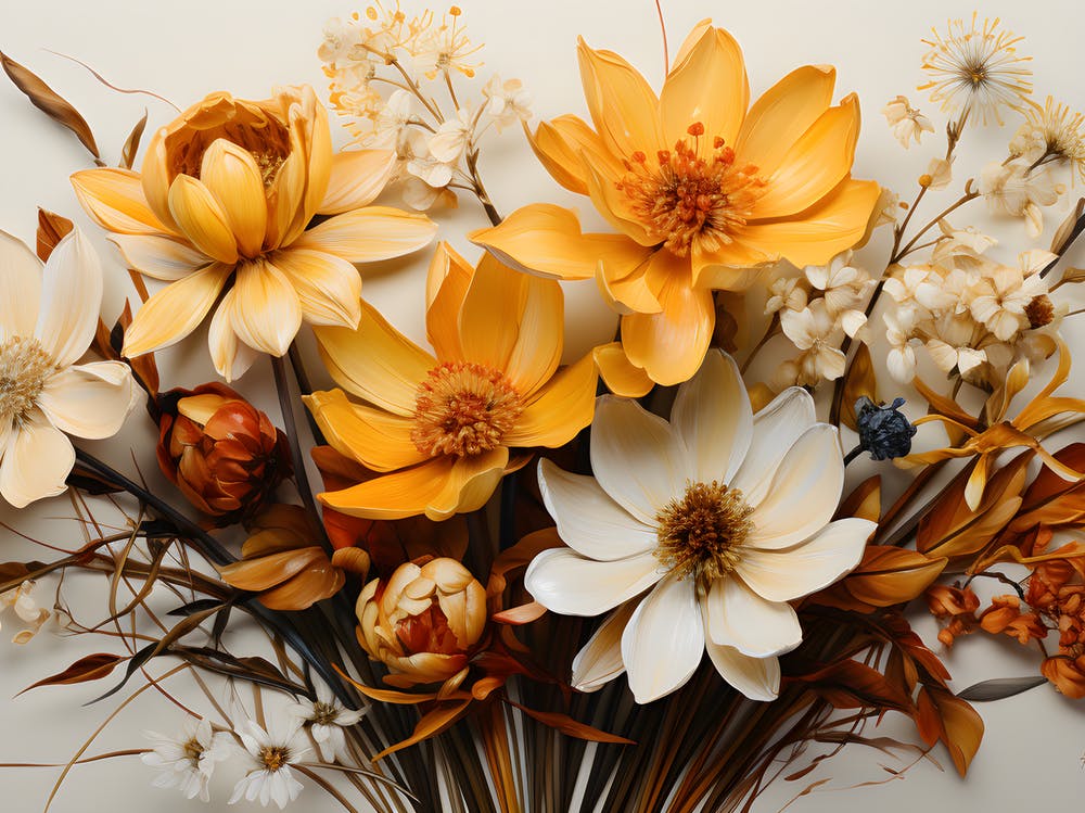 Harmonie in Blüte: Eine Soiree von Bouquets und ungezähmten Blumen