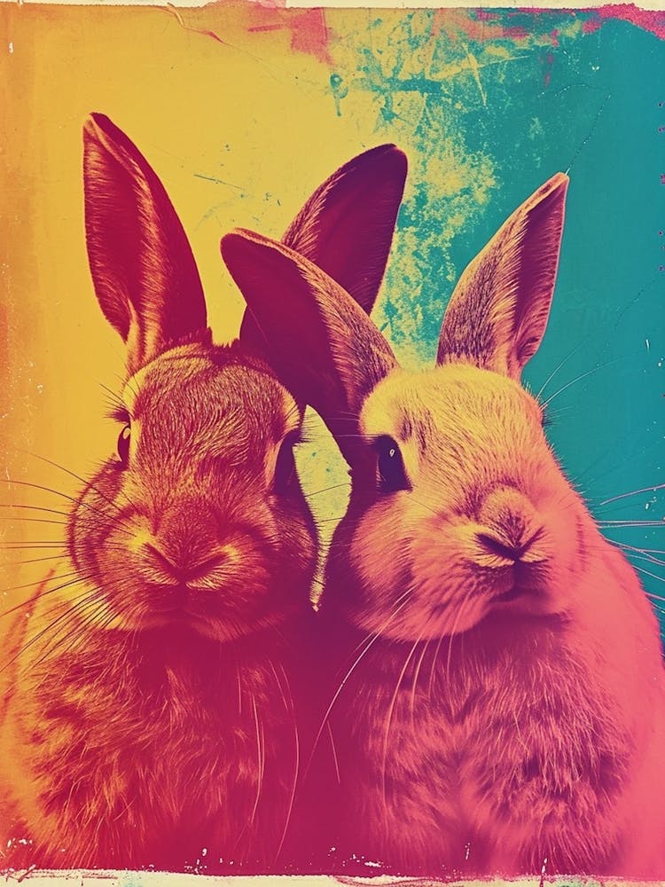 Bunnies Polaroid Inspired 2