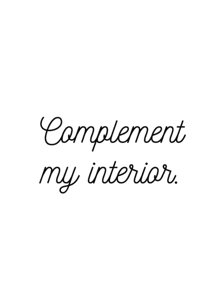 Complement My Interior White