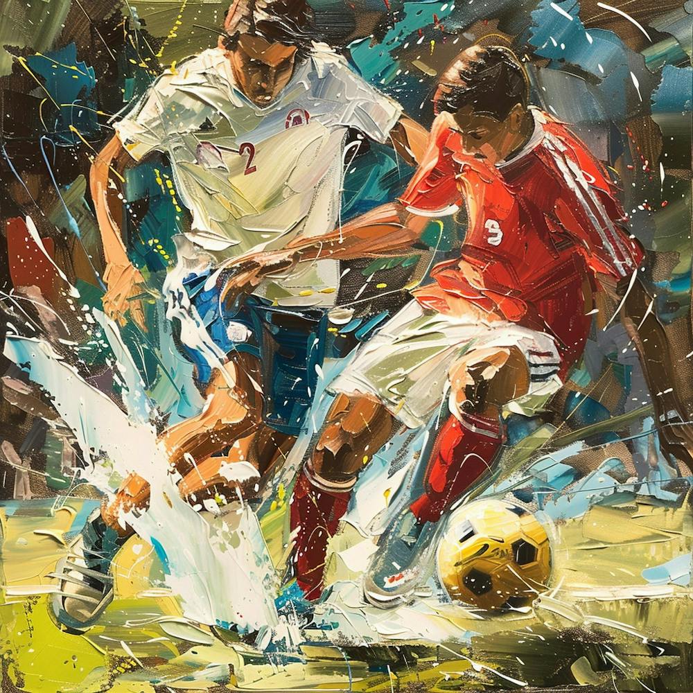 Soccer Players In Action 3
