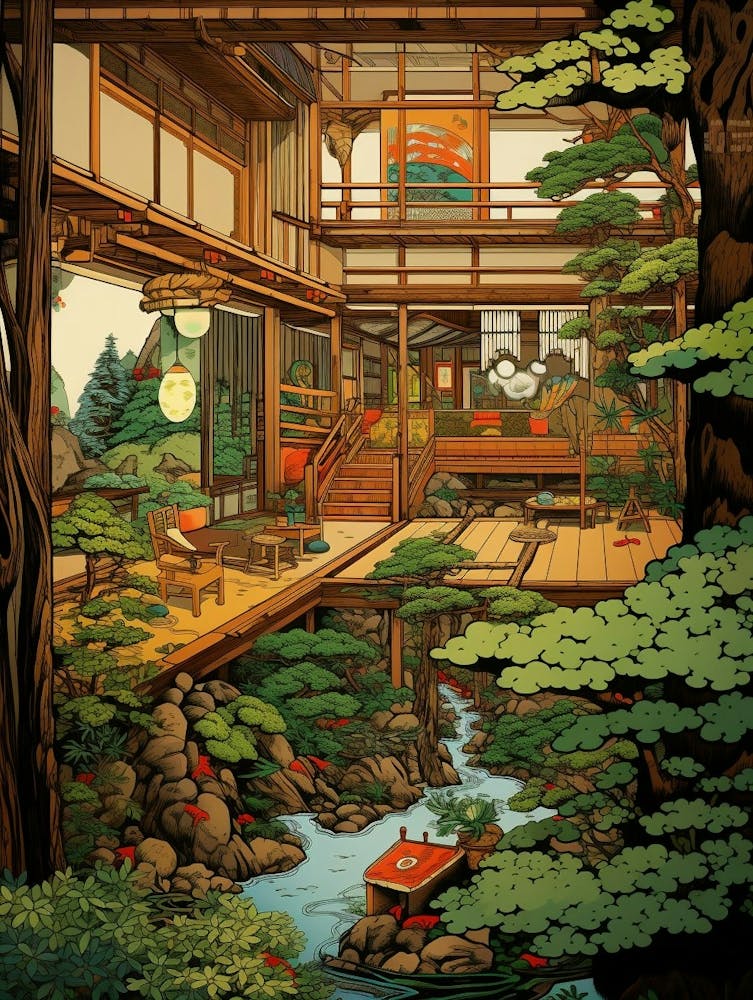 Jardin de Thé Japonais Traditionnel 2