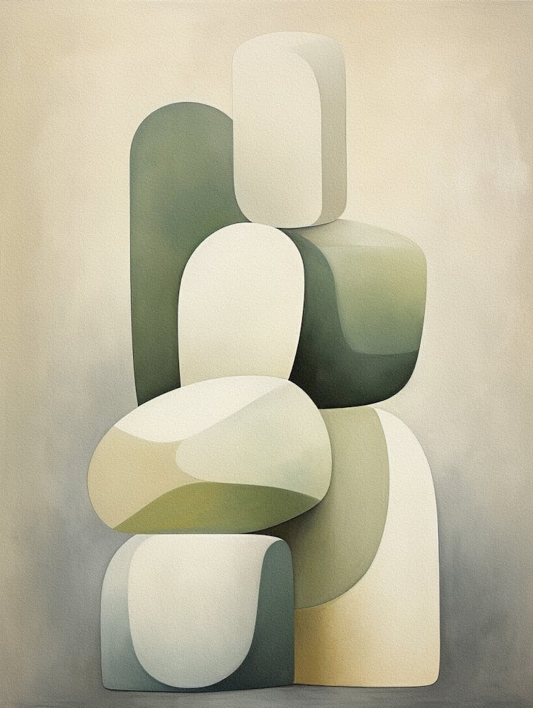 Affiche sur toile Beige Abstrait 20