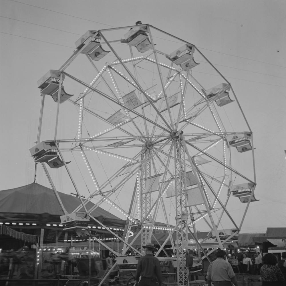 Untitled Photo, Possibly Related To Klamath Falls, Oregon, Carnival Ride At The Circus By Russell Lee