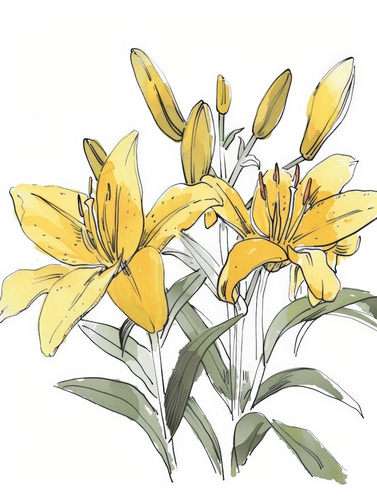 Gelbe Lilie 6