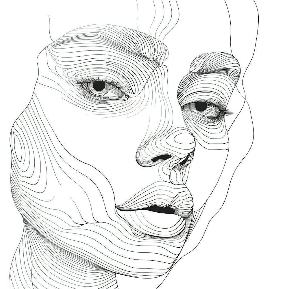 Abstract Portrait Of A Woman 1