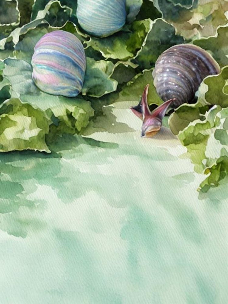 Sea Snails Storybook Watercolour