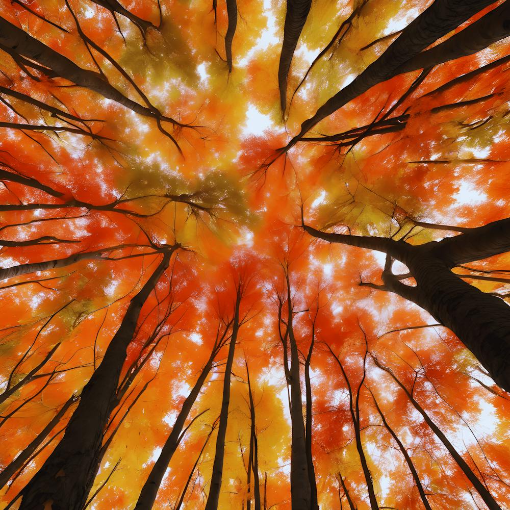 Autumn Trees In The Forest
