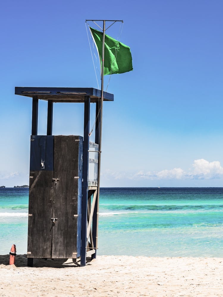 Lifeguard Stand On The Beach