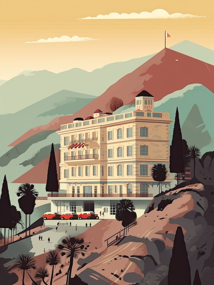 Santiago De Chile Travel Illustration 4