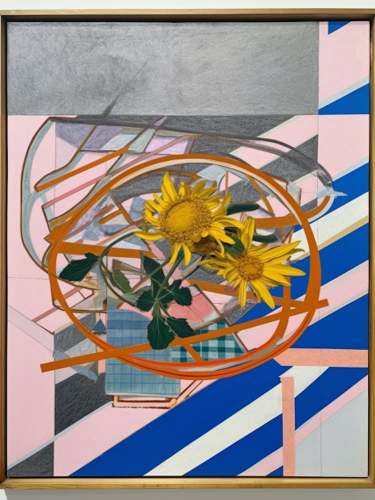 Aaster Flower Still Life  1 Abstract Expressionist