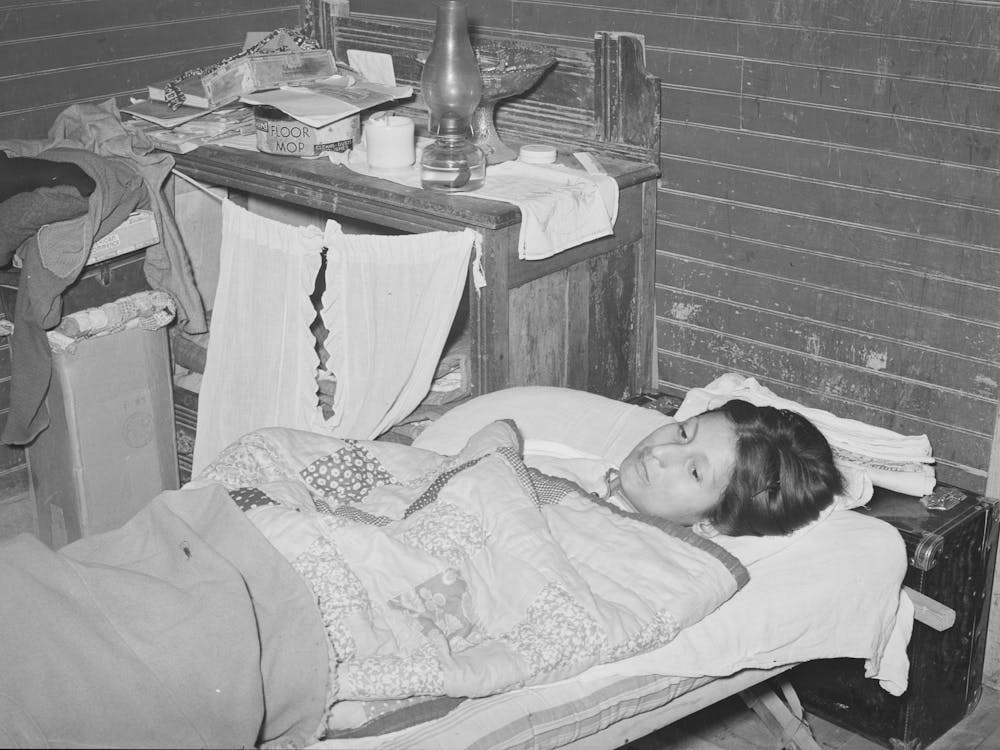 Mexican Tubercular Patient In Home, Crystal City, Texas By Russell Lee