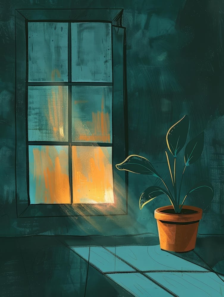 Window With A Plant 2