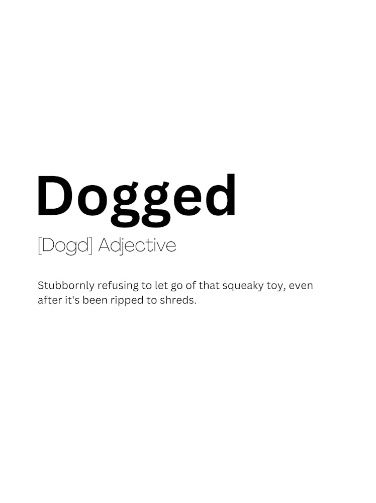 Dogged Definition Meaning 1