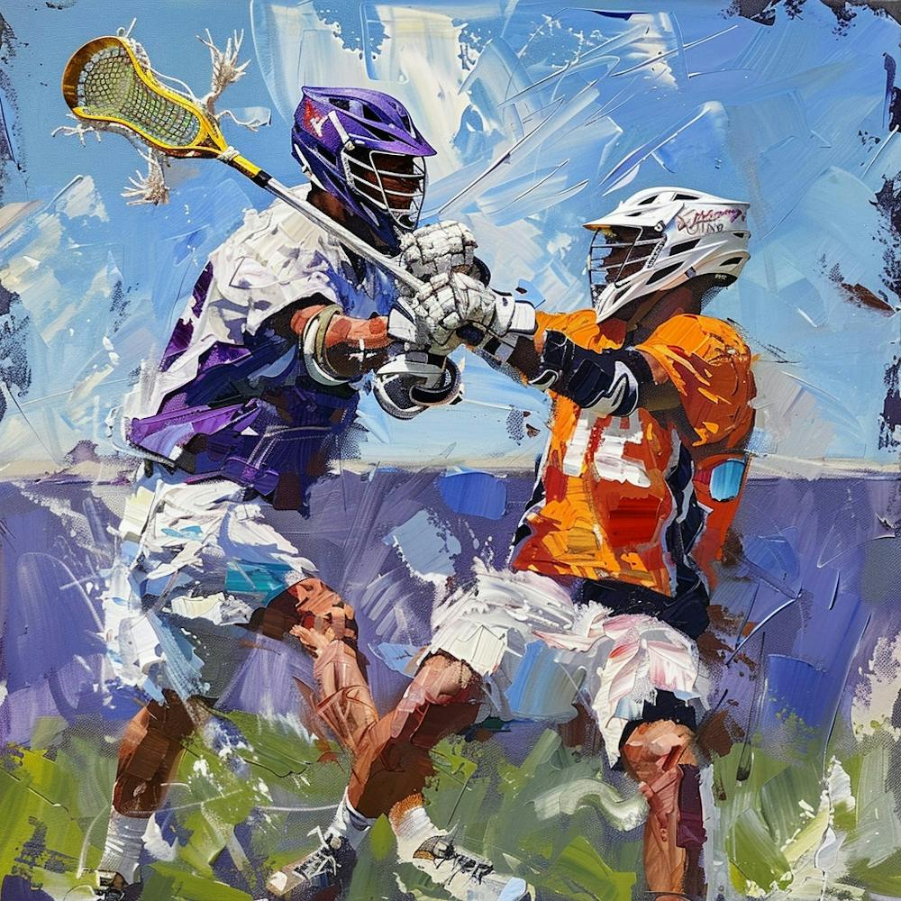 Lacrosse Players In Action 5
