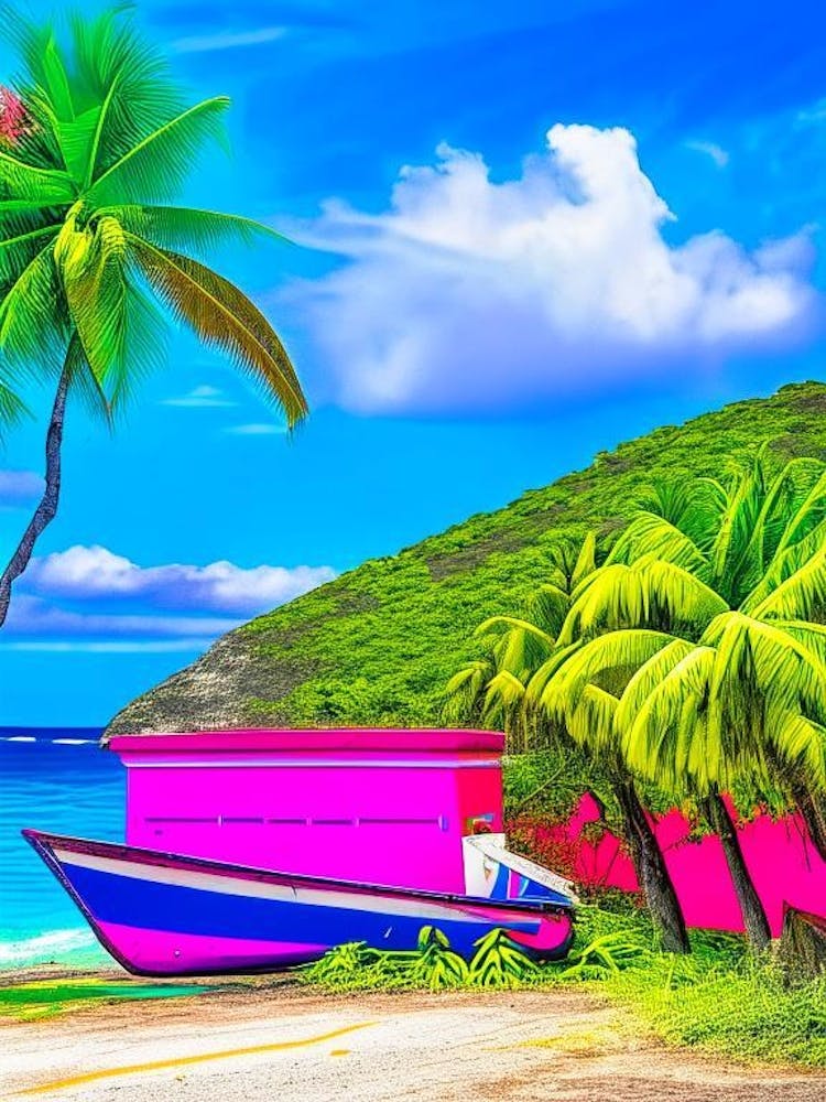 Culebra Island Puerto Rico Pop Art Photography Tropical Destination