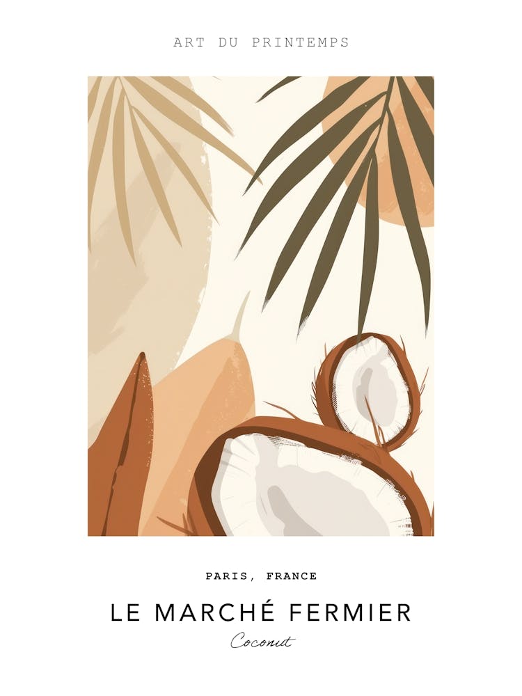 Coconut Le Marche Fermier Poster 3